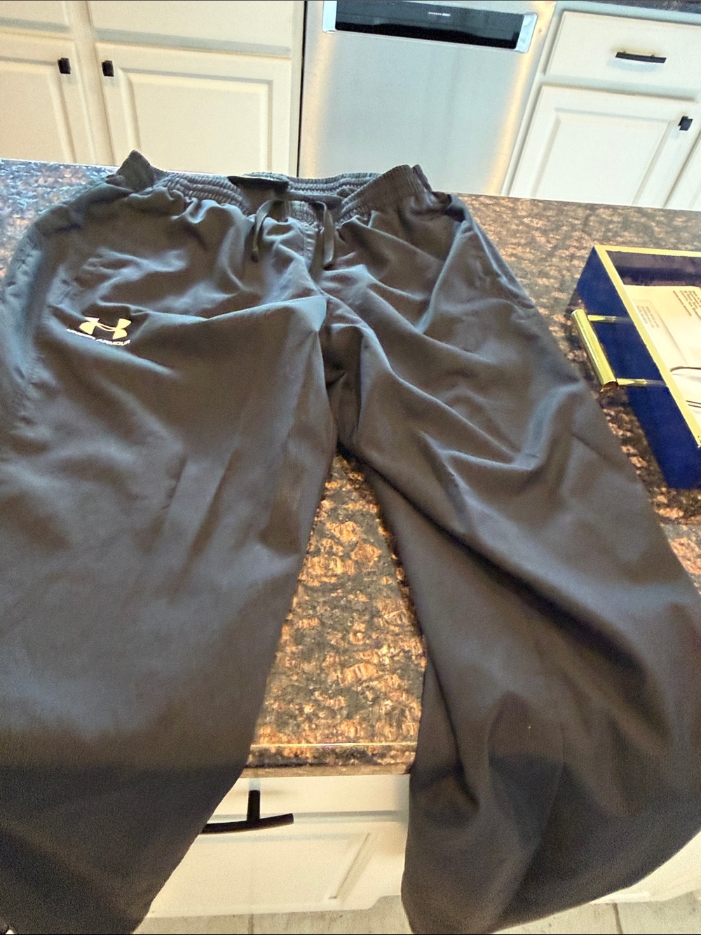 Under Armour Men’s Black Jogger Sweatpants with Logo